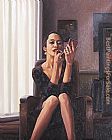 Jack Vettriano Only the deepest Red I painting